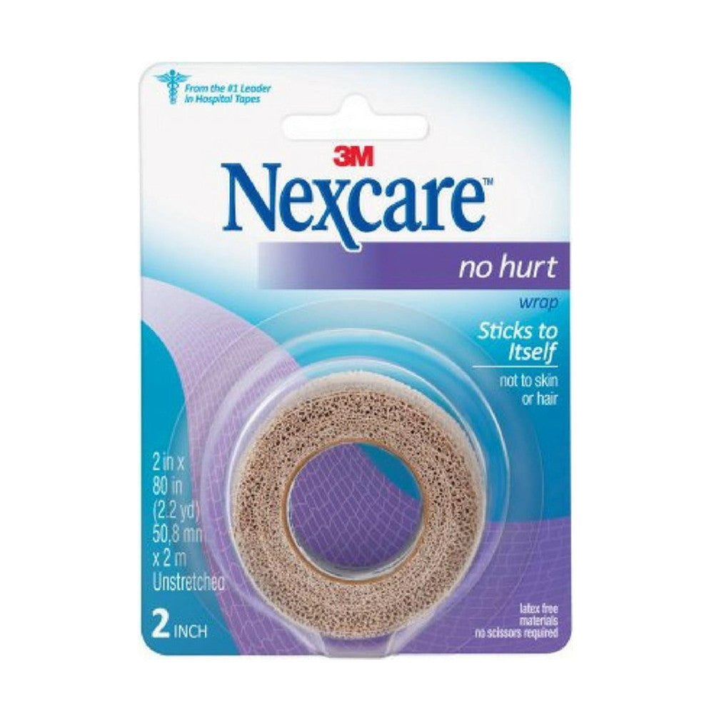 Nexcare No Hurt Self Adherent Wrap 2in X 80in, 1 Ea